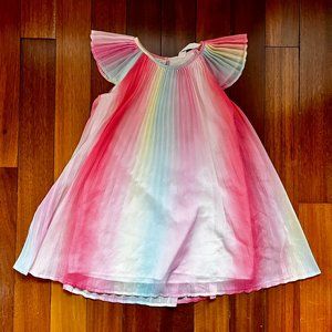 H&M rainbow pleated dress